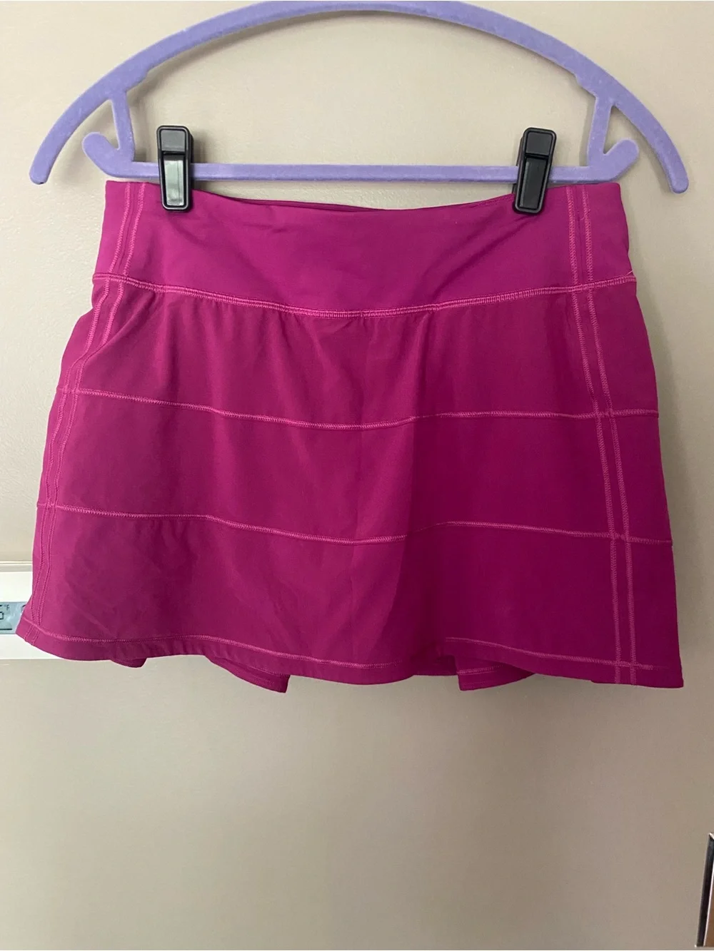 LULULEMON Pace Rival Mid-Rise Deep Fuchsia Pink Skirt Skort Size 6